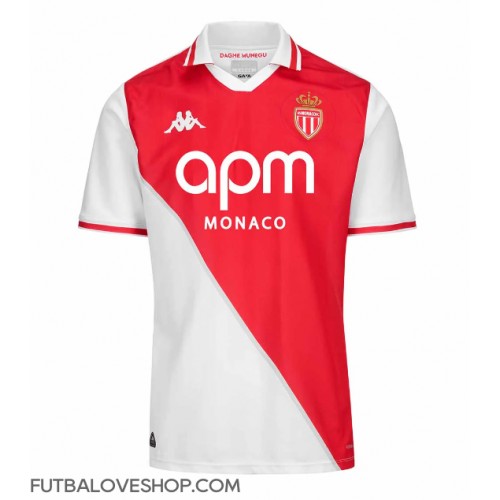 Dres AS Monaco Domáci 2024-25 Krátky Rukáv